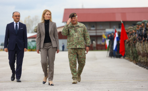 Kaja Kallas stigla u BiH: Posjetila sjedište EUFOR-a, dočekao je komadant Florin-Marian Barbu