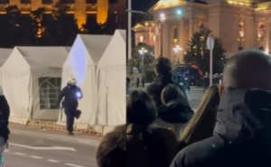 Pogledajte snimak: Policija stala 'u kraj' provokacijama Ćacija, narod sve nagradio aplauzom