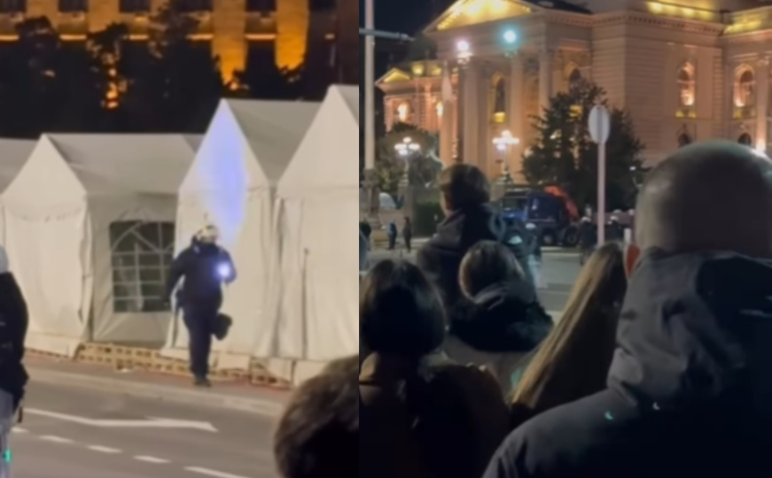 Pogledajte snimak: Policija stala 'u kraj' provokacijama Ćacija, narod sve nagradio aplauzom