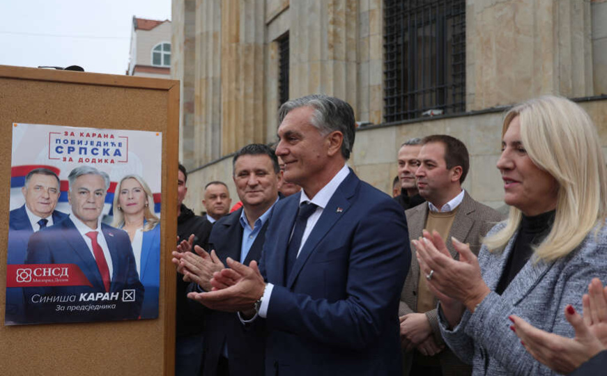 Počela izborna kampanja u RS: Karan s Dodikom i Cvijanović zalijepio prvi plakat