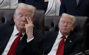 A Bidena je prozvao "Sleepy Joe": Fotografije Trumpa kako "spava" postale hit na društvim mrežama