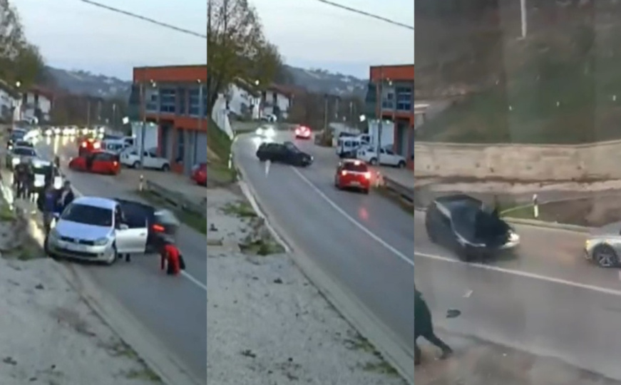 Uznemirujući snimak | Drama kod Velike Kladuše: Izazvali sudar, pa vozilom nasrnuo na grupu ljudi