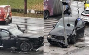 Direktan sudar BMW-a i Volkswagena u Sarajevu: Dvije osobe povrijeđene
