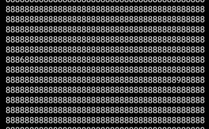 Mozgalica zaludjela internet: Možete li pronaći grešku među brojevima 8 za manje od 8 sekundi?