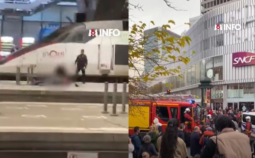 Drama u Parizu: Manijak prijetio supruzi i djeci nožem, policija ga upucala na kolodvoru