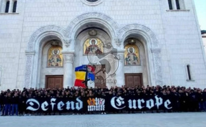 Najvatreniji navijači Rumunije svratili u Beograd na putu za BiH: "Ortodoksna braća brane Europu"