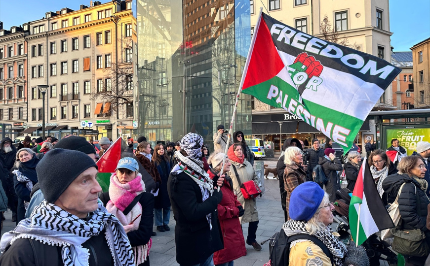 Protest za Palestinu u Stockholmu: Ogorčeni kontinuiranim izraelskim napadima na Gazu