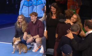 Laila Hasanović bodrila Sinnera sa tribina: U emotivnom zagrljaju s teniserom, na teren ušla s psom