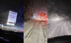 Snijeg stvara probleme širom BiH, zabranjen saobraćaj za teretna vozila preko Romanije