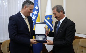 Bećirović primio u oproštajnu posjetu ambasadora Palestine: Namoora se zahvalio na podršci BiH
