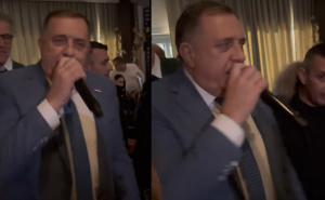 U svom stilu: Dodik uzeo mikrofon, pa zapjevao nakon pobjede Karana