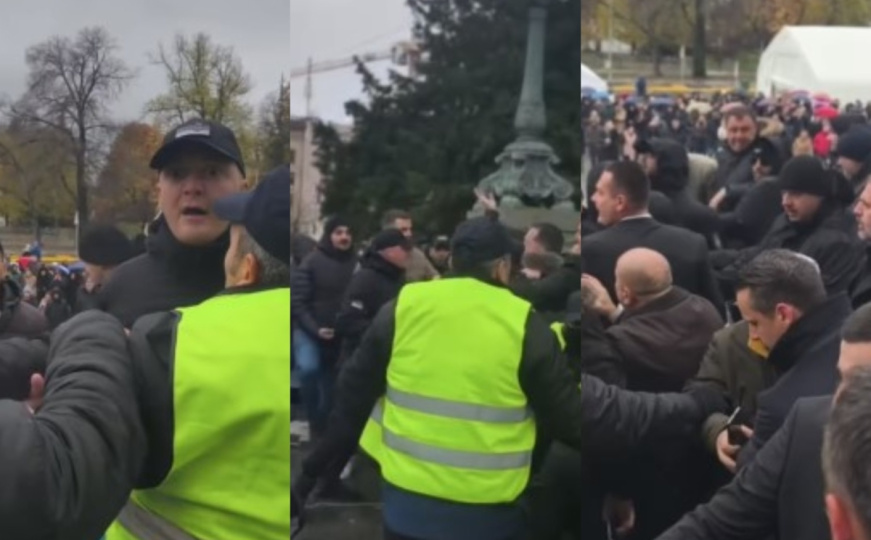 Tučnjava ispred Skupštine Srbije: Opozicija i  'Ćaci' u obračunu, pogledajte snimak