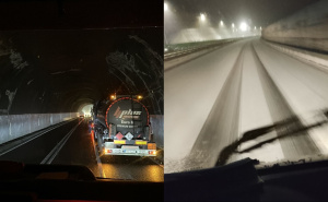 Stanje na putevima u BiH: Intenzivan snijeg pada u planinskim predjelima, zastoj na Bradini