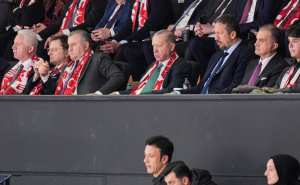 Erdogan stigao na utakmicu Turska - BiH: Kamere ga snimile u zanimljivom društvu