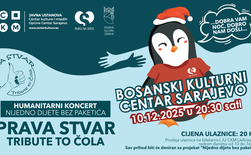 "Nijedno dijete bez paketića": Humanitarni koncert u sarajevskom BKC-u