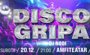 Disco Gripa u subotu u Domu mladih