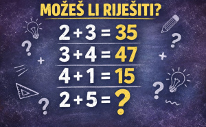 Matematička mozgalica koja prkosi logici: Samo rijetki mogu pronaći odgovor