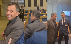 Pogledajte kako osiguranje izvodi Nebojšu Vukanovića iz sale: "Vi ne data da se danas priča"