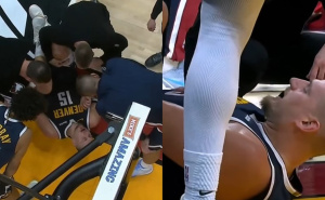 Povrijedio se Nikola Jokić na utakmici: Pogledajte kako se srušio na parket