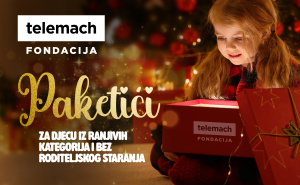 Novogodišnjim paketićima Telemach uljepšao praznike 633 mališana u 14 gradova