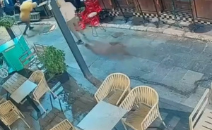 Objavljen snimak: Mladići ukrali ukrasnog medvjeda ispred ugostiteljskog objekta u Sarajevu