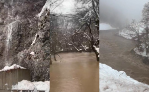 Put Tarčin - Sarajevo: Voda se slijeva sa svih strana, Željeznica prijeti izlijevanjem