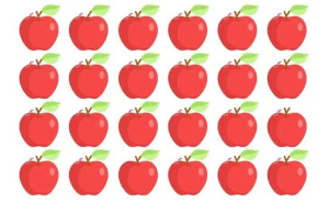 Mozgalica samo za najbolje fokusirane: Za 9 sekundi pronađite 3 jabuke koje se razlikuju od ostalih