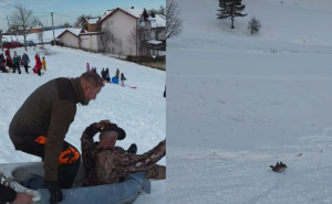 Kad sistem zakaže, humor spašava: Sankanje u kadi hit iz Velike Kladuše