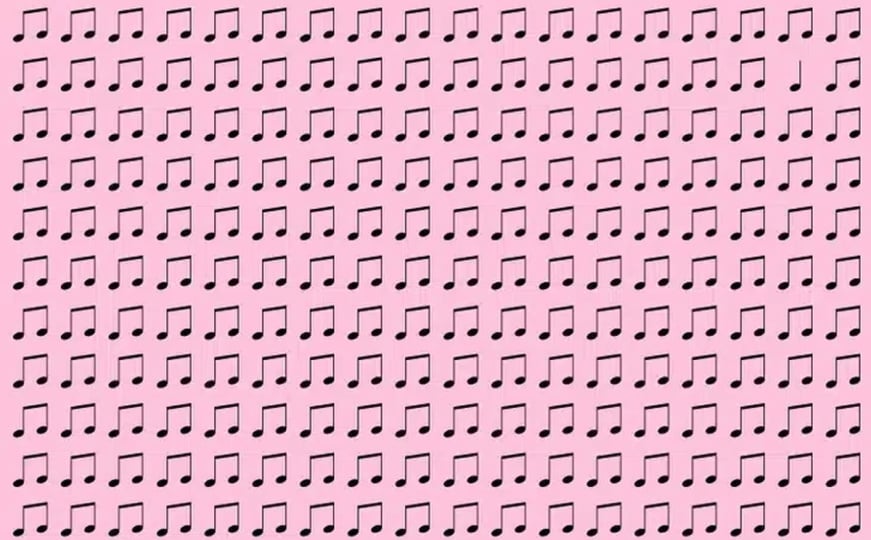 Vježba za moć opažanja: Pronađite drugačiju notu za manje od pet sekundi