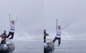 Bivša hrvatska predsjednica Kolinda skočila u ledeno more na Antarktiku: "Pokazala polarni karakter"