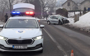 Saobraćaj obustavljen: U nesreći kod Zenice povrijeđena jedna osoba