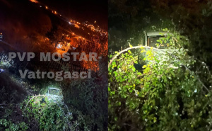 Nesreća kod Mostara: Vozilo sletjelo s ceste, intervenisali vatrogasci