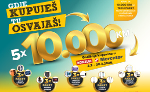 Gdje kupuješ, tu osvajaš!: Konzum i Mercator nagrađuju kupce sa 50.000 KM i ekskluzivnim paketima