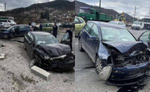 Saobraćajna nesreća na M17 kod Sarajeva: Dvije osobe prevezene u bolnicu