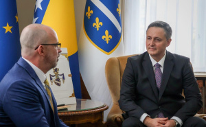 Bećirović se susreo s Ginkelom i ukazao na novo Dodikovo reaktiviranje opasne antidejtonske politike