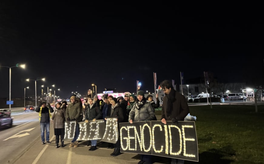 Inicijativa za slobodnu Palestinu ispred HRT-a: "Nismo se pretplatili na podršku genocidu!"