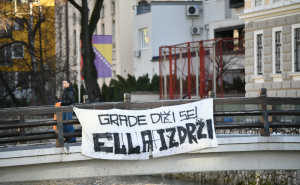 Poruka podrške za Ellu na novoj lokaciji u Sarajevu