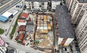 Objavljen snimak novog gradilišta u Sarajevu: Uz Tibru i Bulevar niče još jedna zgrada