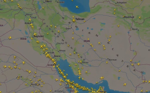 Pogledajte nebo iznad Irana nakon napada: Potpuno zatvoren zračni prostor
