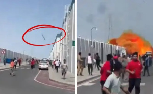 Katar: Stravičan snimak kada ljudi bježe od projektila koji dolazi s neba