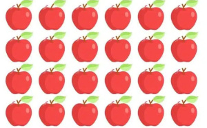 Oštar vid i brzo razmišljanje: Možete li pronaći tri različitosti na jabukama za manje od 7 sekundi?