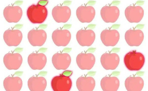 Oštar vid i brzo razmišljanje: Možete li pronaći tri različitosti na jabukama za manje od 7 sekundi?