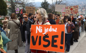 Osmomartovski protest u Sarajevu: "Čuvajmo jedna drugu jer država neće"