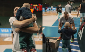 Topla podrška iz publike: Džanan Musa u zagrljaju sa bliskim članom porodice