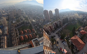 Ekstremni BASE jumping u Sarajevu: Nepoznati muškarac skočio s padobranom s Bosmala