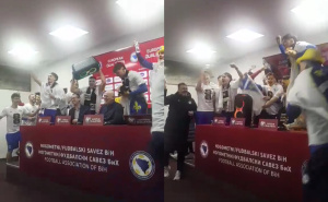 Ludilo na pressu, igrači prekinuli obraćanje Barbareza: "I am from Bosnia, take me to America"