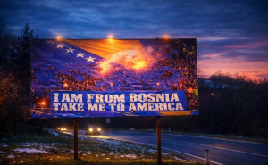 Podrška Zmajevima: U bh. gradu osvanuo bilbord sa natpisom 'I am from Bosnia, take me to America'