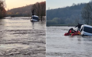 Akcija spašavanja u Gračanici: Mladići izvučeni iz nabujale rijeke Spreče