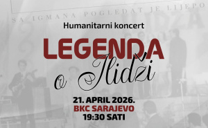 Pjesma kao čin solidarnosti: Humanitarni koncert "Legenda o Ilidži" 21. aprila u sarajevskom BKC-u