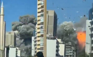 Brutalna eskalacija u Libanu: Pojavio se snimak izraelskog bombardiranja stambene zgrade